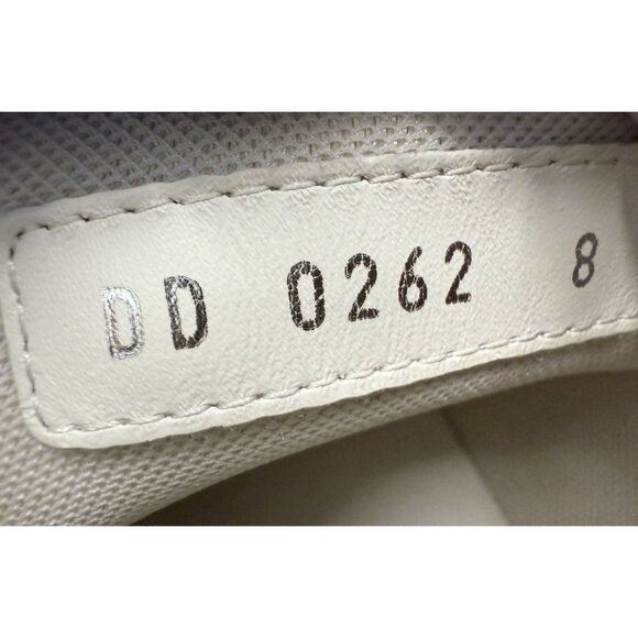 Louis Vuitton Womens White Embossed Leather Sneakers Size 8 With Monogram Detail - Picture 5 of 12